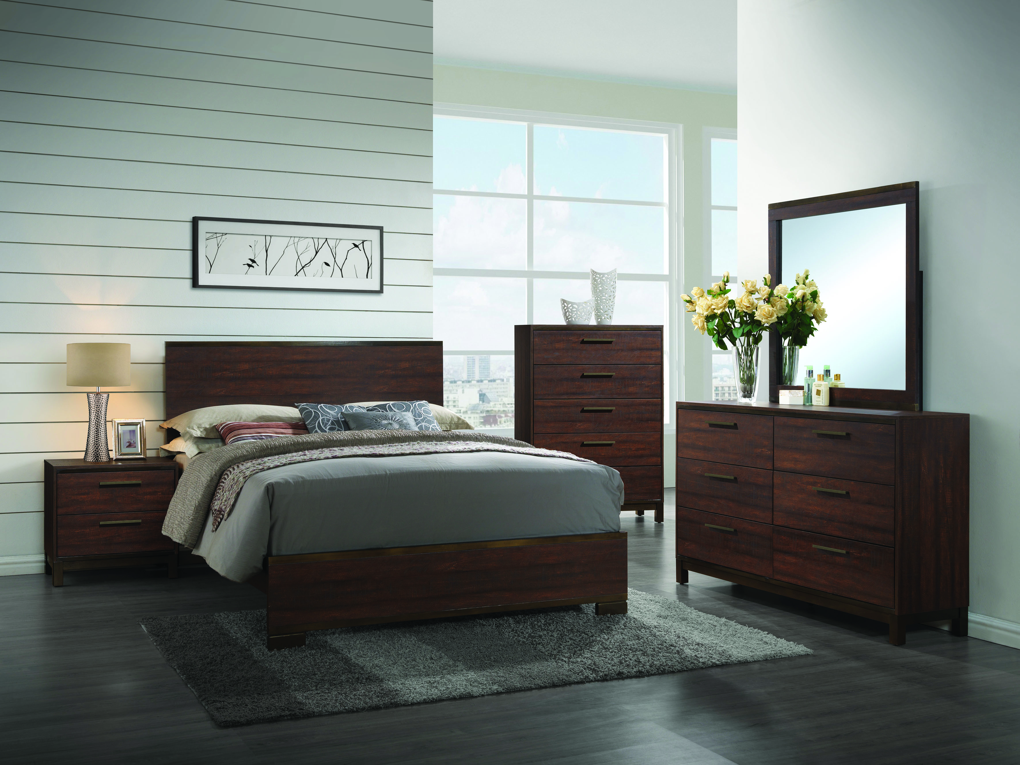 Coaster Edmonton 204352 Nightstand with Two Dovetail Drawers Value City Furniture Night Stands