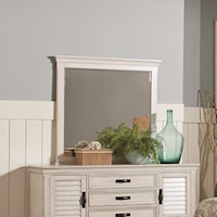 Mirror with Weathered Wood Frame