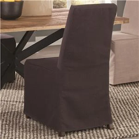 Slip Covered Fabric Dining Chair