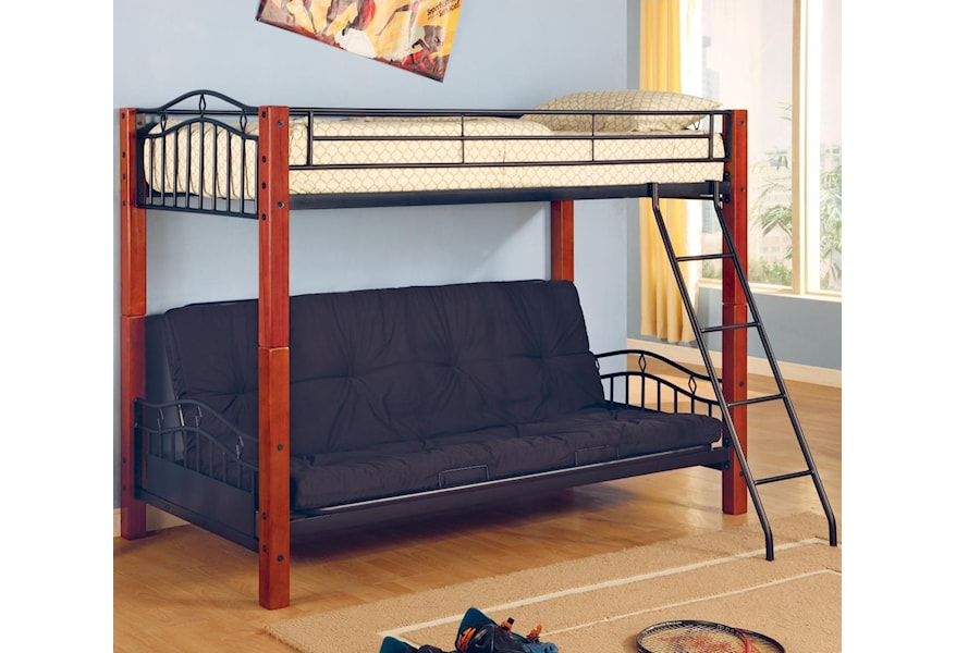 futon bunk beds with mattresses included