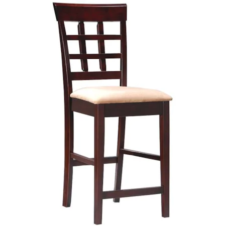 24" Wheat Back Bar Stool with Fabric Seat