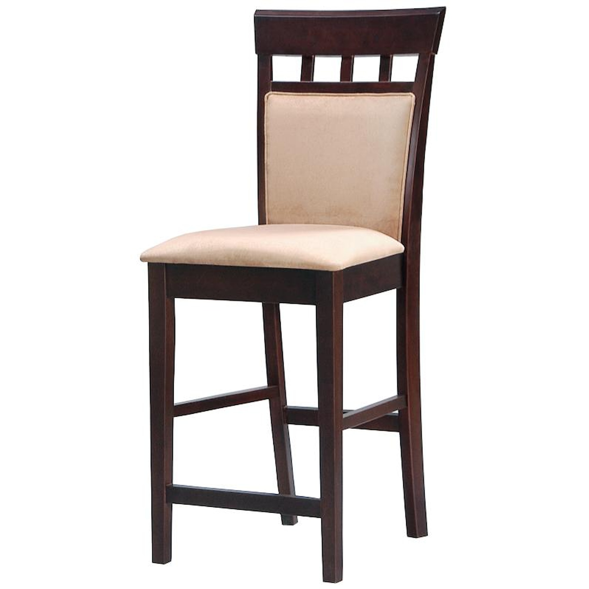 Coaster Mix & Match 100219 24" Upholstered Panel Back Bar Stool with