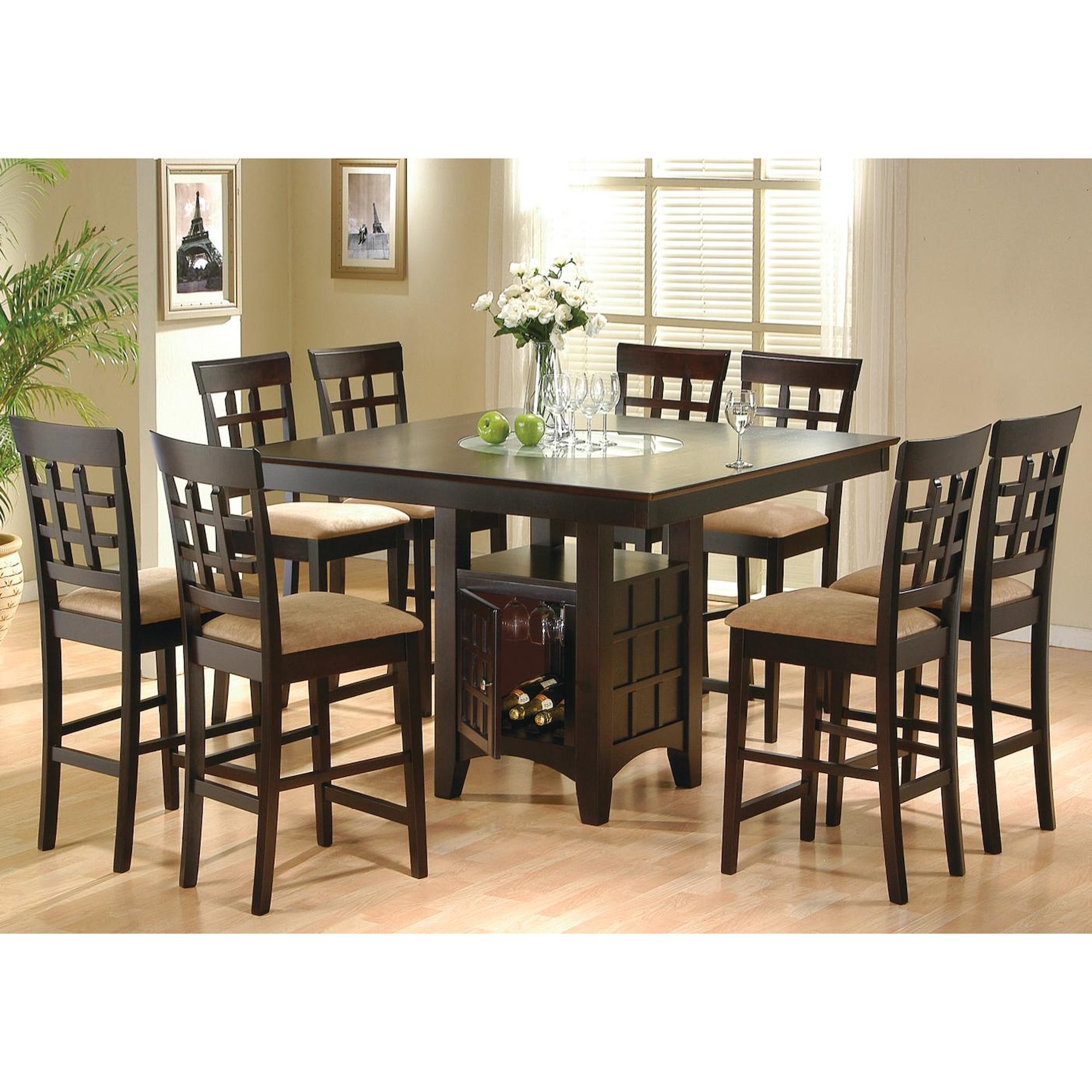 9 Piece Counter Height Dining Room Sets