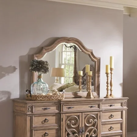 Mirror with Wood Frame