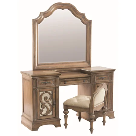Vanity Desk with Three Drawers