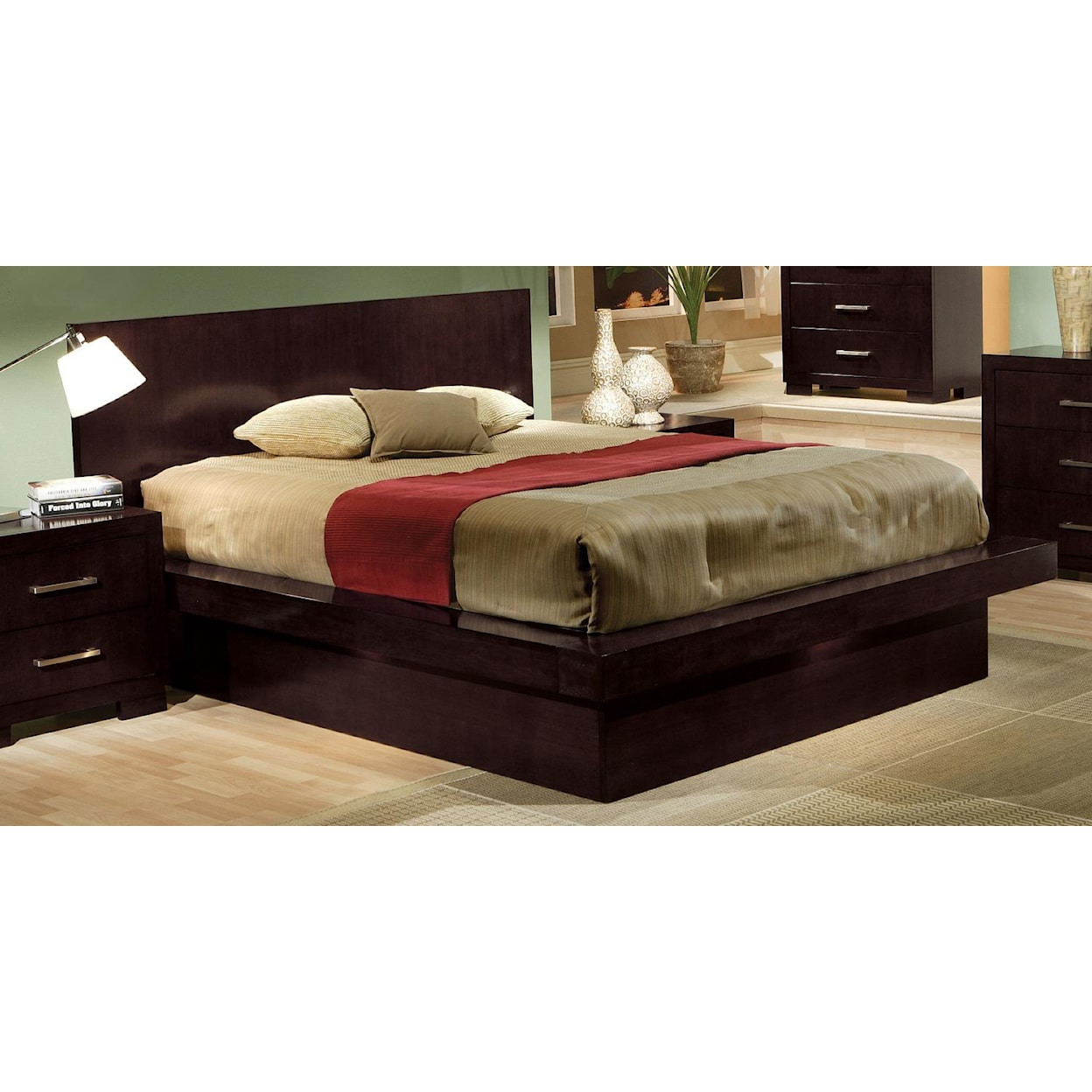 Coaster Jessica  California King Platform Bed