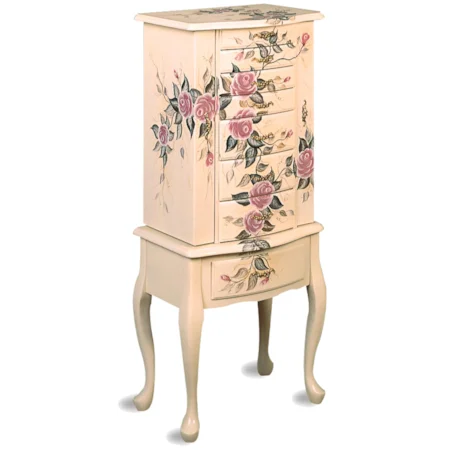 Hand Painted Jewelry Armoire