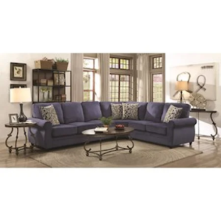 Sectional with Memory Foam Sleeper