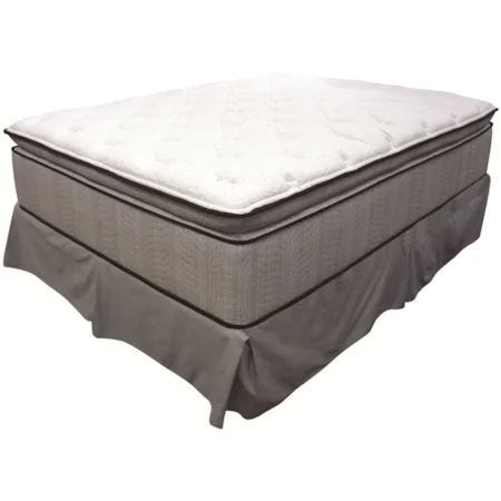 California King Super Pillow Top Mattress and Foundation