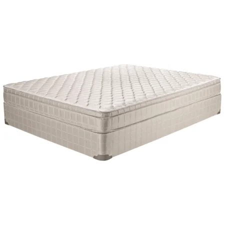 Twin 8 1/2" Innerspring Euro Top Mattress and 9" Foundation