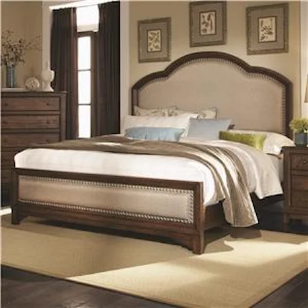 Casual Queen Upholstered Bed