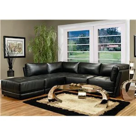 Contemporary Leather Sectional Sofa