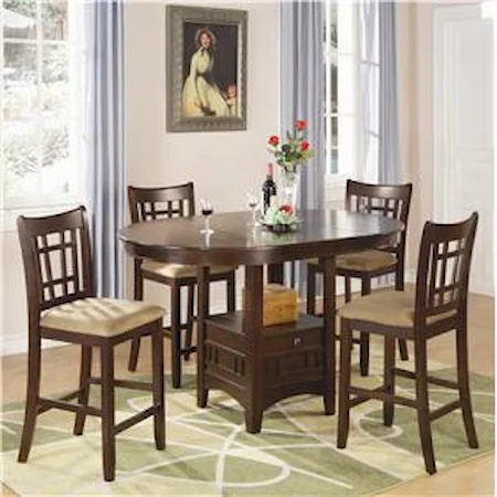 5 Piece Counter Table and Chair Set