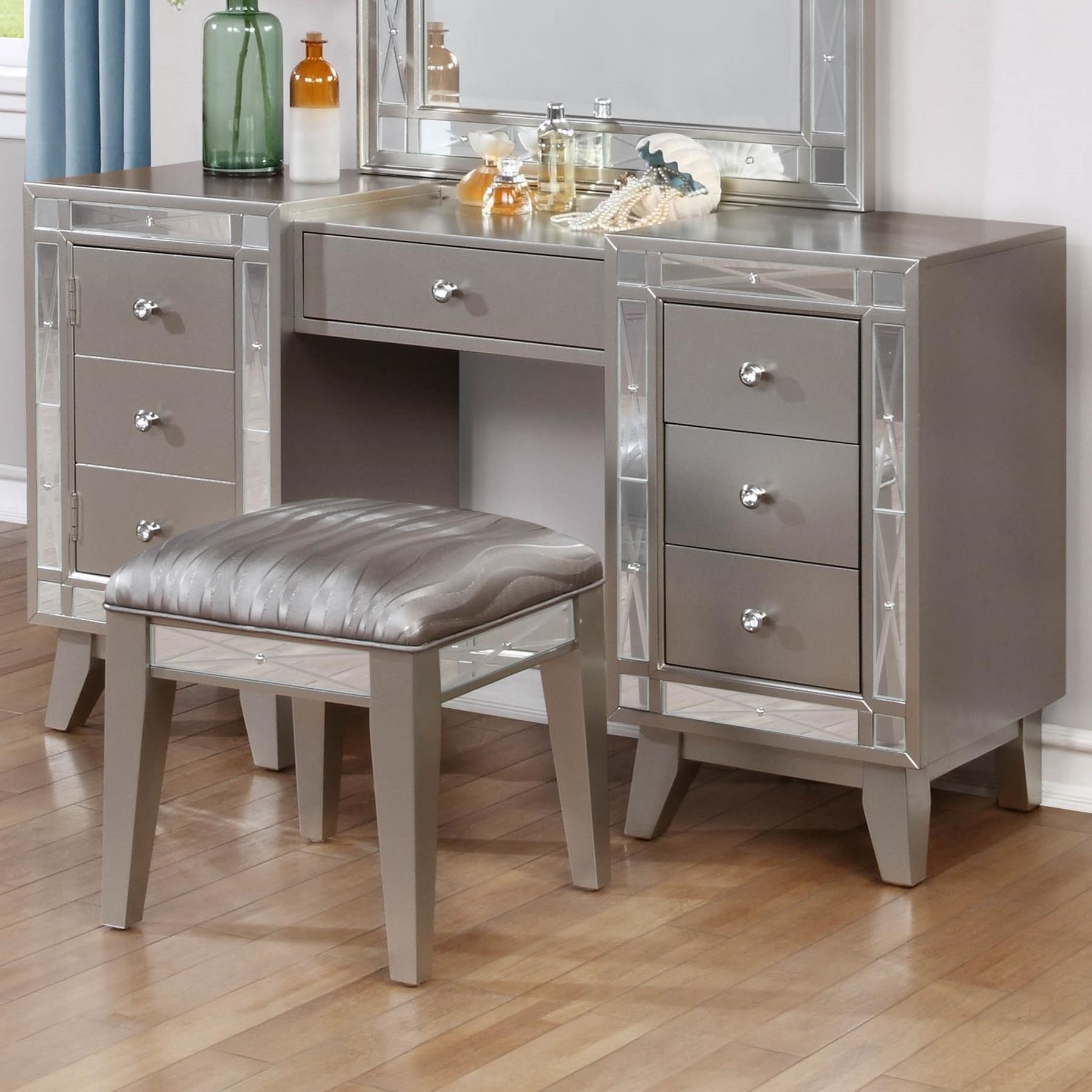 Vanity desk and stool cheap