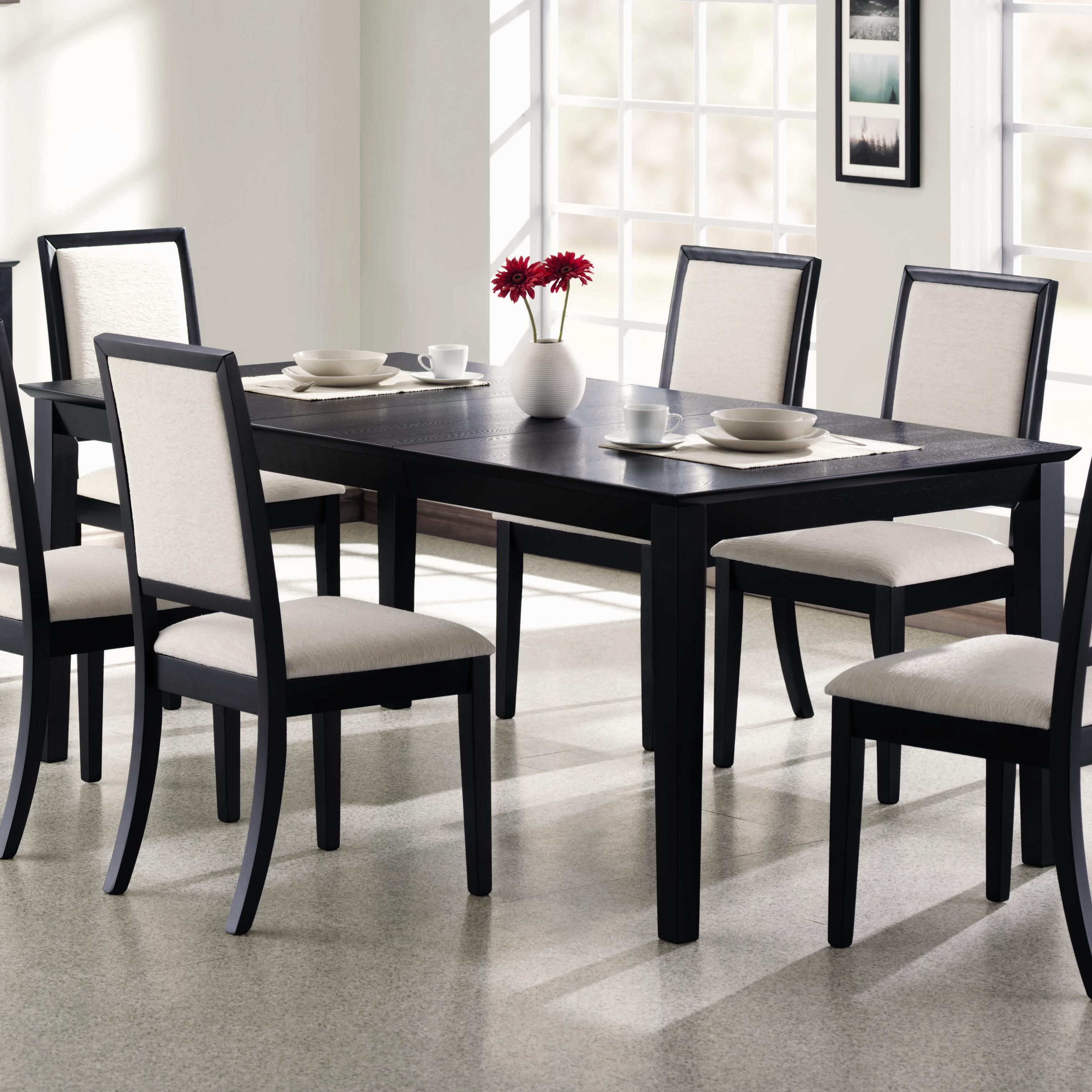 Black and white clearance dining table chairs
