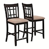 Coaster Levin LEVIN TWO TONE BROWN PUB CHAIRS |