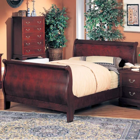 Traditional Full Sleigh Bed