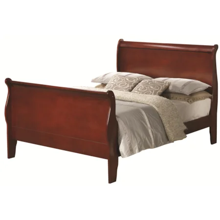 King Sleigh Panel Bed