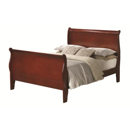 California King Sleigh Panel Bed