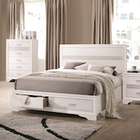 King Storage Bed with 2 Dovetail Drawers