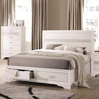 Queen Storage Bed with 2 Dovetail Drawers