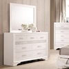 Michael Alan CSR Select Miranda 7 Drawer Dresser and Mirror