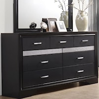 7 Drawer Dresser with Hidden Jewelry Tray