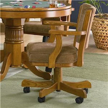 Upholstered Arm Game Chair