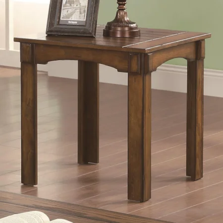 End Table with Plank-Look Top