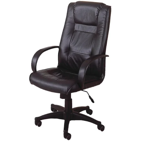 Casual Contemporary Leather Executive Chair
