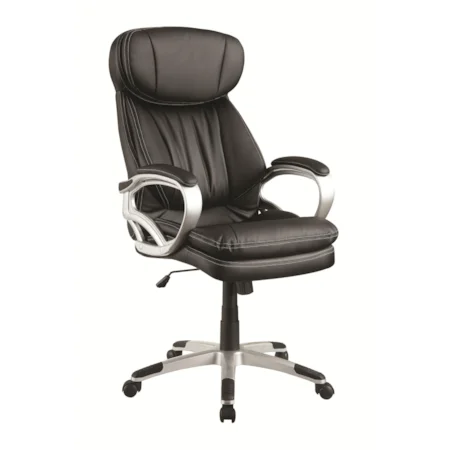 Black Office Chair w/ Headrest