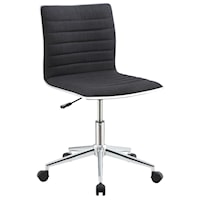 Sleek Office Chair with Chrome Base