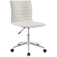 Sleek Office Chair with Chrome Base