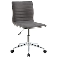 Sleek Office Chair with Chrome Base