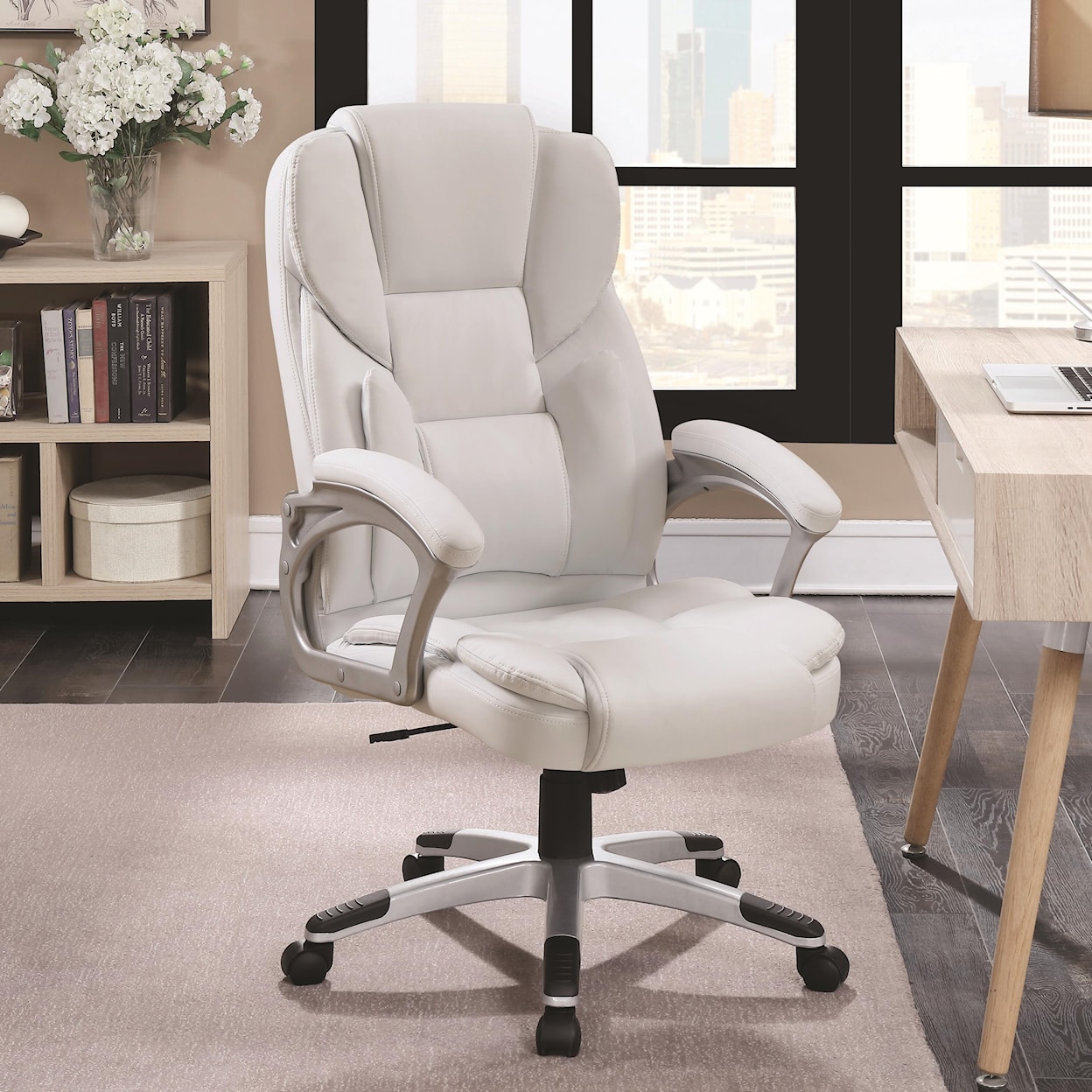 Coaster Office Chairs WHITE OFFICE  CHAIR |