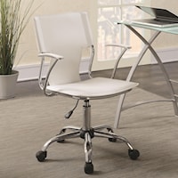 Contemporary Office Chair with Upholstered Seat