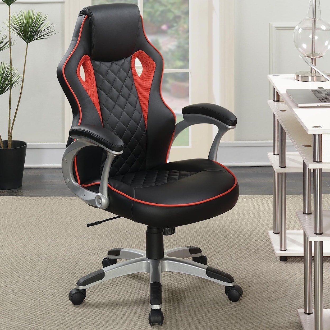 Coaster Office Chairs BLACK & RED OFFICE CHAIR |