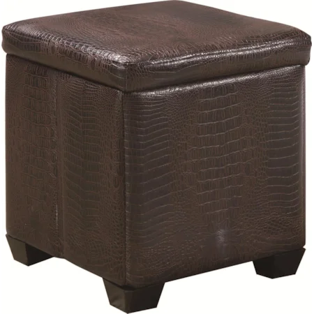 Square Fabric Ottoman