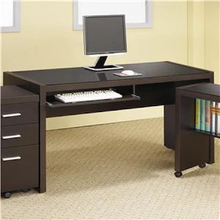 Computer Desk with Keyboard Drawer