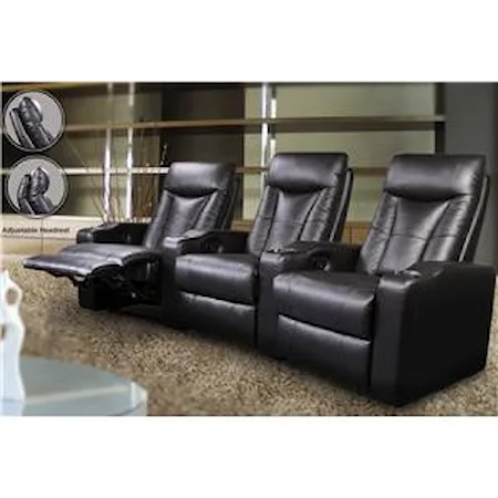 Contemporary Leather Theater Seating