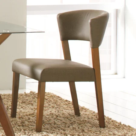 Grey Upholstered Dining Chair