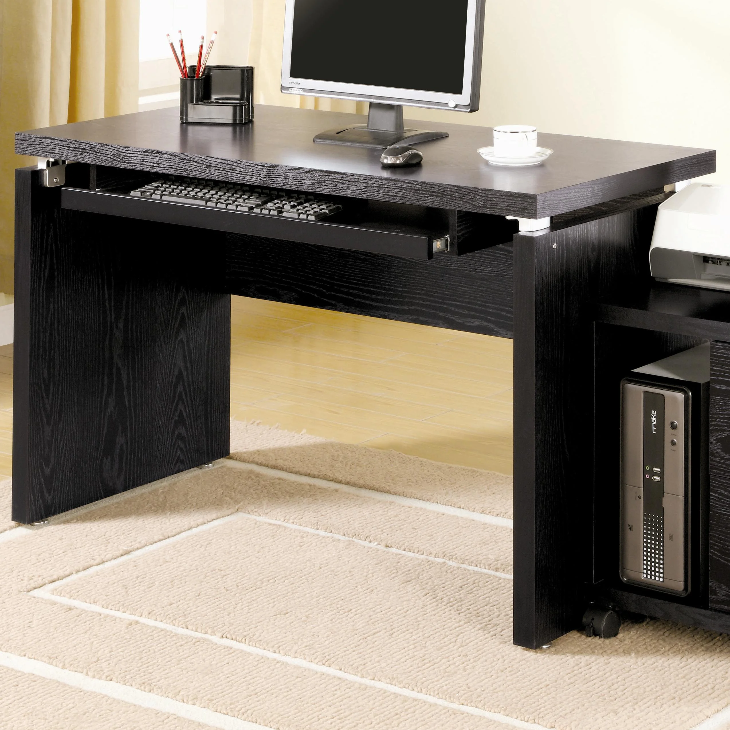 Coaster 1.0 Peel 800821 Computer Desk with Keyboard Tray | Del Sol ...