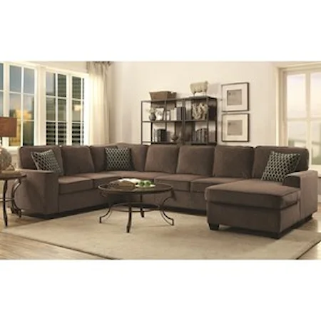 Sectional with Chaise and Built-in Storage