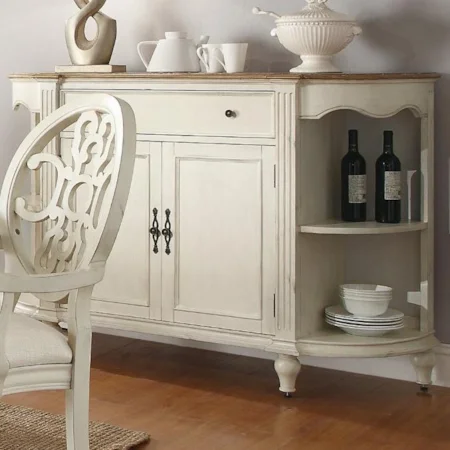 Rectangular Buffet Server with Dovetail Drawer & 2 Doors