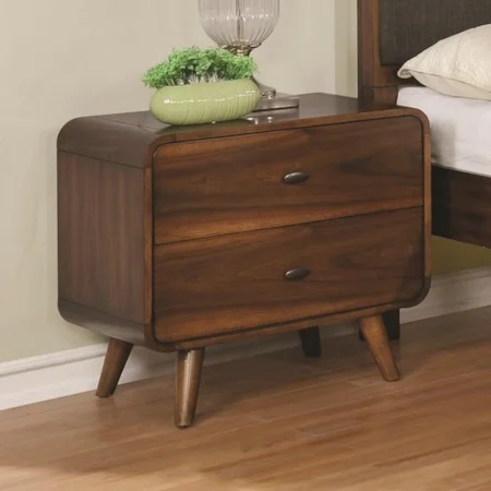 Mid-Century Modern 1 Drawer Nightstand