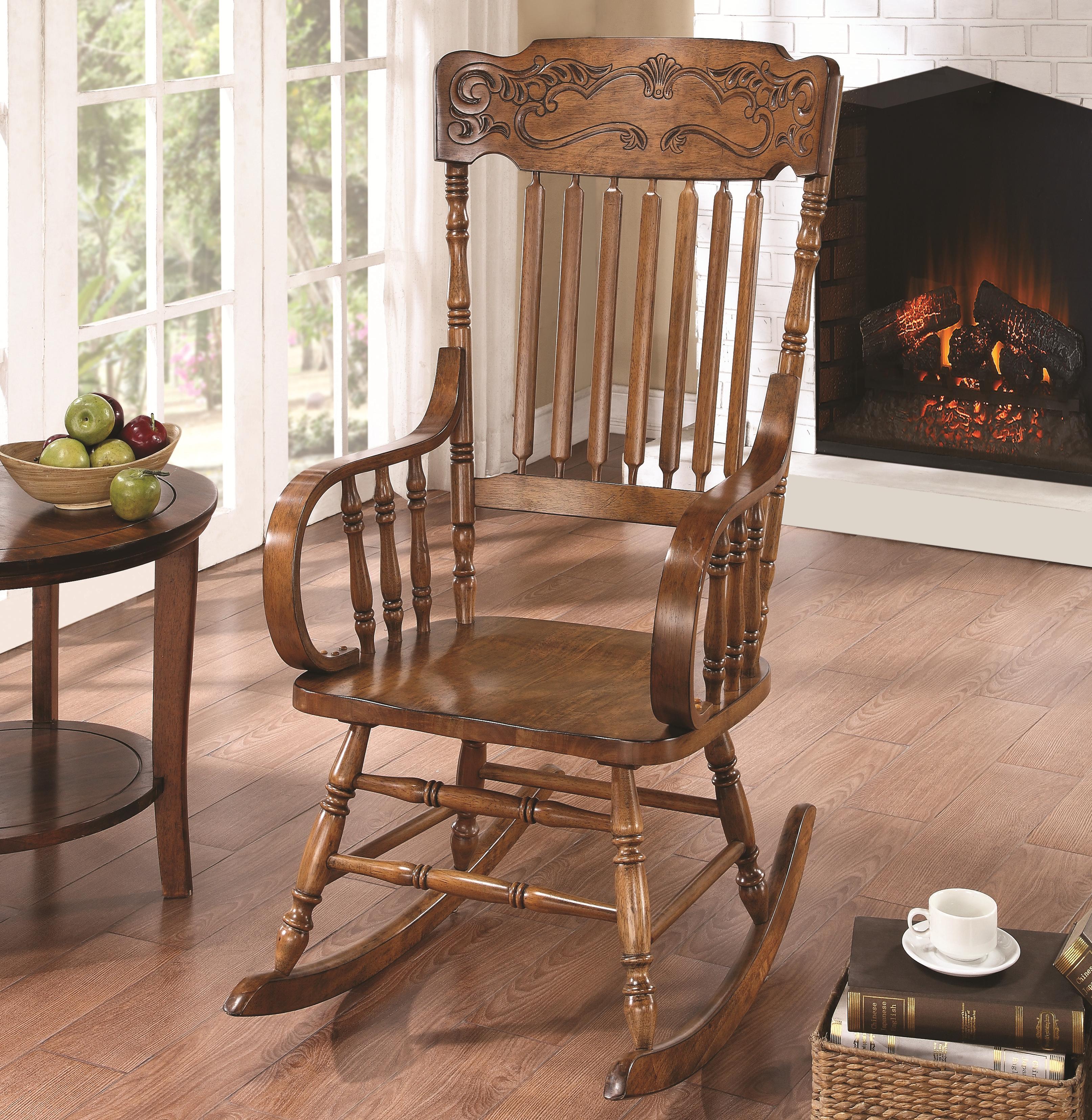 Ornate rocking store chair