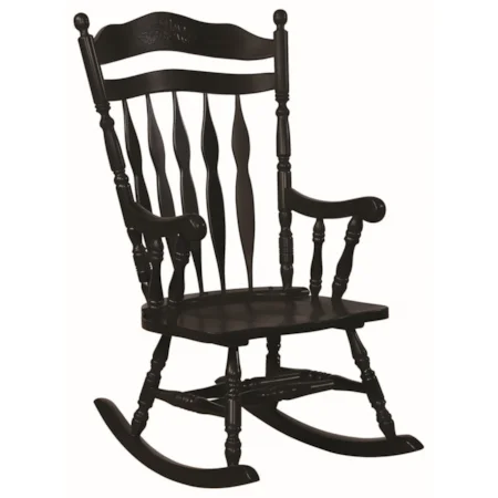 Traditional Country Wood Rocker
