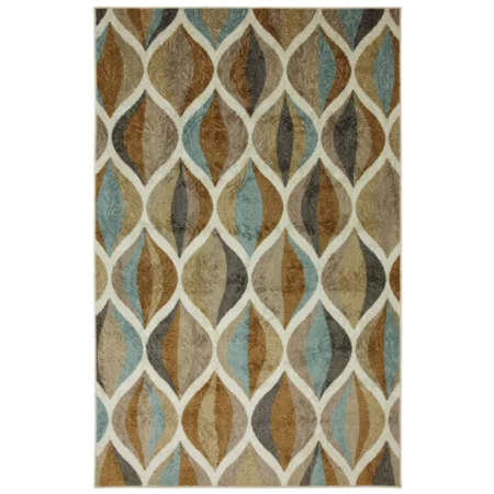 5' x 8' Ornamental Ogee Rug