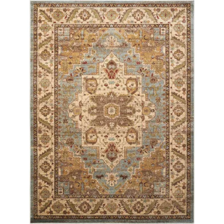 Beige Oriental Rug 7'10" X 10'10"