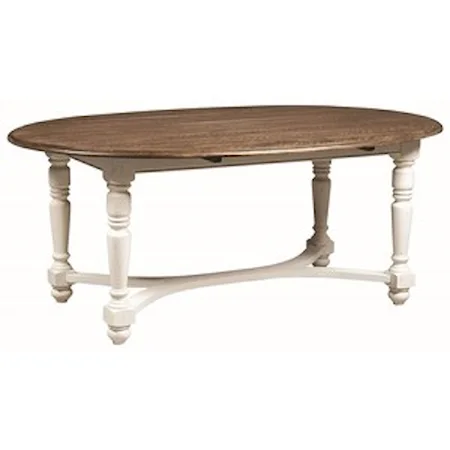 Oval Dining Table with Turned Legs